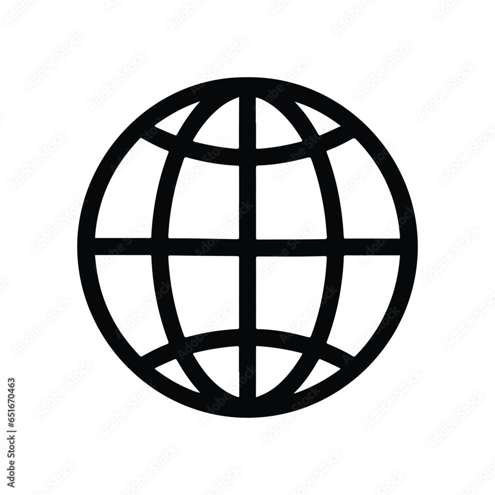 Wall mural world set international earth globe icon vector illustration. world icon. earth global icon symbol