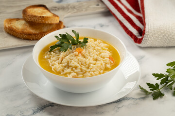 vegetable soup with rice