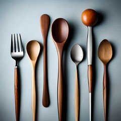 fork spoon and knife Created using generative AI tools