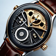 watch mechanism isolated Created using generative AI tools