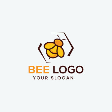 Creative Bee Logo Design Template