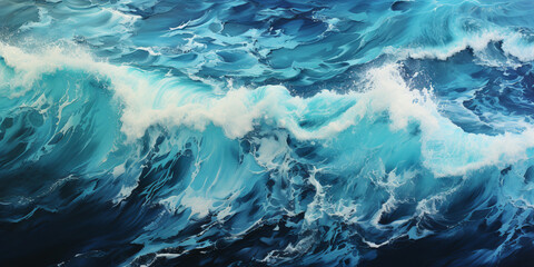 Fototapeta na wymiar Minimalist ocean wave texture background. ai generative