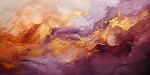 abstract texture background made of watercolor paint, pink and purple colors. AI generative