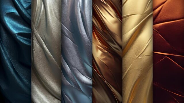 Explore the world of reflective metallic textures for captivating digital backgrounds. Wave animation for live wallpaper or screensaver
