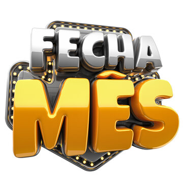 FECHA M&Ecirc;S SELO 3D