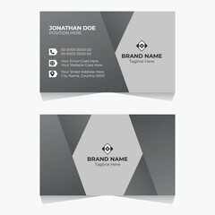 Double sided modern corporate business card design and business card template design.