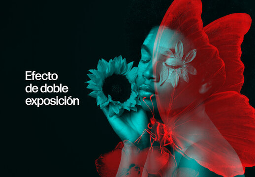 Efecto fotogr&aacute;fico de doble exposici&oacute;n