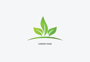  Low poly green leaf ecology nature vector icon