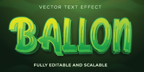 ballon text effect ilustration, ilustration text effect, text effect ilustration, Editable text effect 3d, graphic, letter, logotype, lettering, monster, type, typeset, typography, typescript, typo 