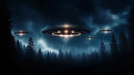 Poster Alien UFO UAP abduction  © James