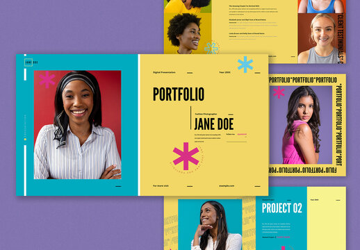 Pop Abstract Interactive Portfolio