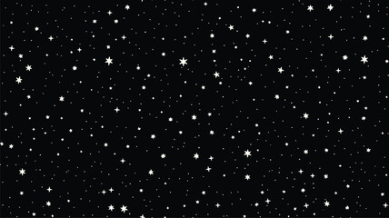 Seamless pattern with stars. Hand drawn stars texture. Night starry sky.
