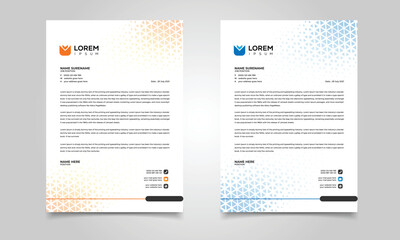 Modern Corporate Letterhead design template