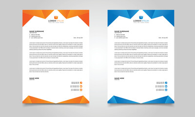 Modern Corporate Letterhead design template