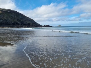 beach in the morning