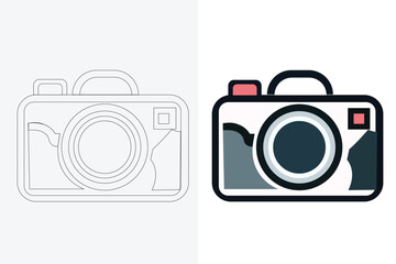 camera icon set