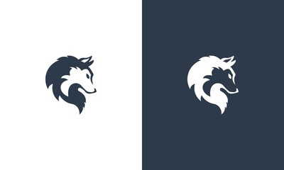 wolf vector logo design