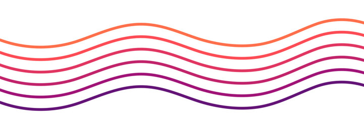 seamless line art graphic motion wavy flowing color gradient pattern isolated on white background vector illustration good for wallpaper, backdrop, banner, and design template