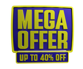 Mega offer up to 40% off 3d render