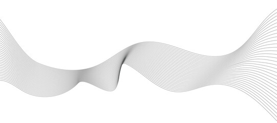 Modern vector background with grey wavy lines.