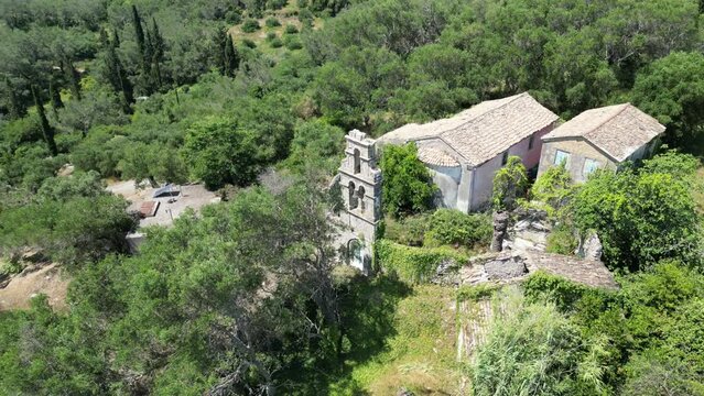 Old abandoned church, Corfu, Greece.