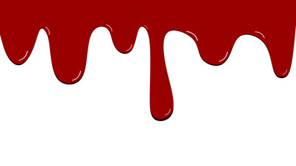 Melting chocolate on whiite background 