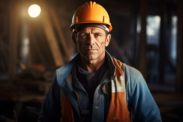 Male helmet industrial engineer adult men job hardhat portrait business safety worker occupation person