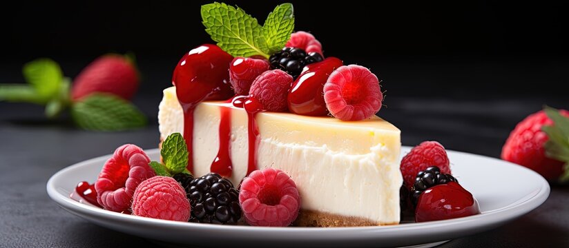 Vegan twist on classic cheesecake in New York style