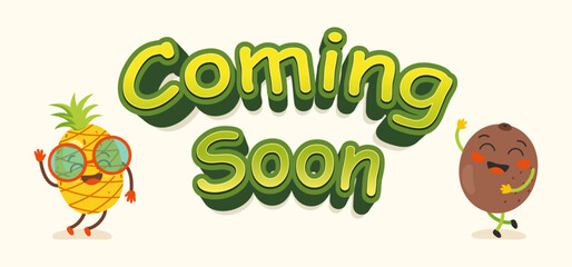 Embrace the Anticipation: A Cartoony 'Coming Soon' Teaser in 3D Style!