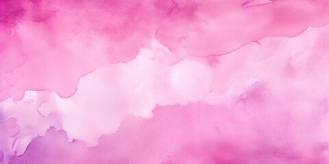 Fototapeta premium Abstract pink magenta watercolor painted paper texture background banner | Generative AI