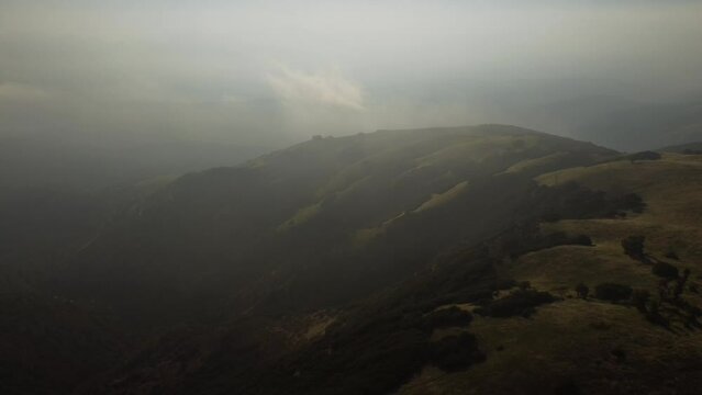 Aerial View of Liebre Mountain, Angeles National Forest, Los Angeles County