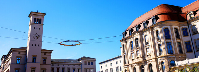 the historic german city of erfurt panorama
