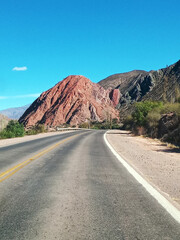 Salta, northwest Argentina:, desert, mountain roads, full coloured landscapes.