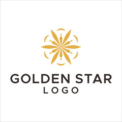 Elegant Octagonal luxury golden flower tile pattern mandala logo design © Tiyok