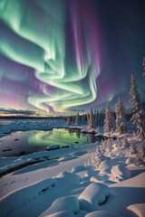 Northern Lights - obrazy, fototapety, plakaty