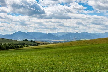 Picturesque view on Low Tatras mountains