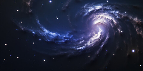 space galaxy background. Panoramic view