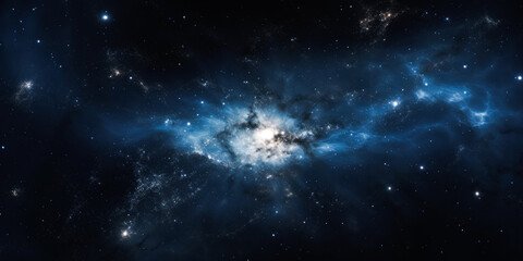 space galaxy background. Panoramic view