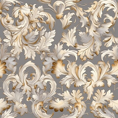 Historical and traditional patterns and motifs seamless pattern, AI Generated