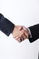Handshake, wearing a suit, formal occasion, AI Generated