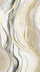 Gray dold liquid watercolor background with golden stains. Teal turquoise marble alcohol ink drawing effect.