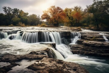 Discovering the Majestic Waterfall and River Landscape at McKinney Falls State Park in Austin, Texas