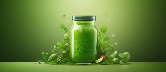 Social Media Post featuring a grocery item in green liquid