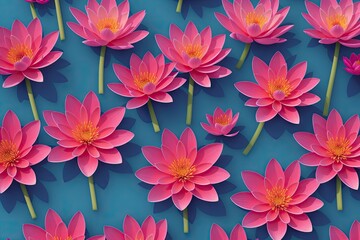 Colorful spring flowers, happy spring concept, generative ai image