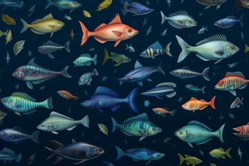 fish in the aquarium, Generative AI