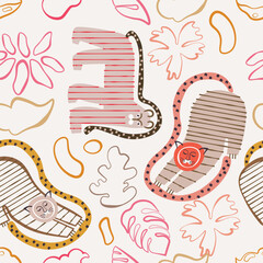 tigers seamless pattern © Tselinka777