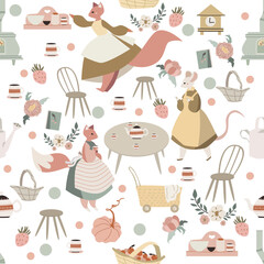 bunny seamless pattern