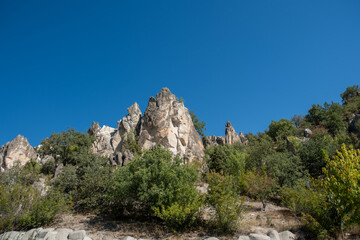 Fairy chimney-type geological formations located in the northwest of Ankara.
