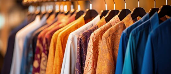 Indian kurta for men displayed in a retail shop