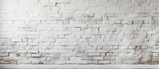 Background of a texture with white brick wall
